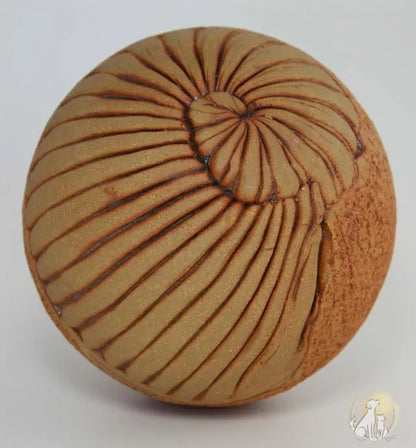 Tierurne Kugel Spirale holzfarben