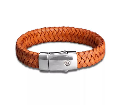 Leder-Aschearmband geflochten "embrace dutch design", versch. Farben und Größen
