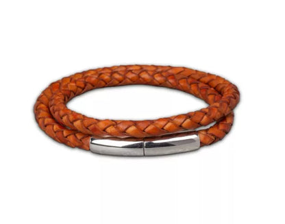 Geflochtenes Aschearmband aus Leder "embrace dutch design", versch. Farben und Größen