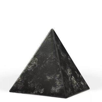 Keramikpyramide marmoriert schwarz