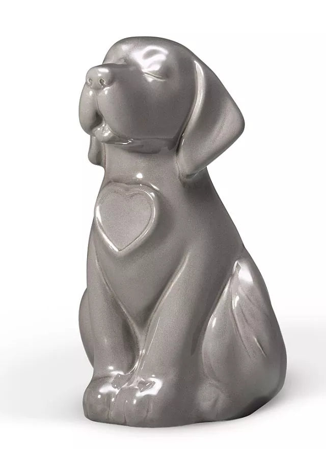 Hundeurne grau glasiert