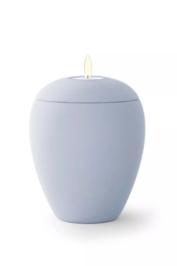 Siena himmelblau mit Gedenklicht