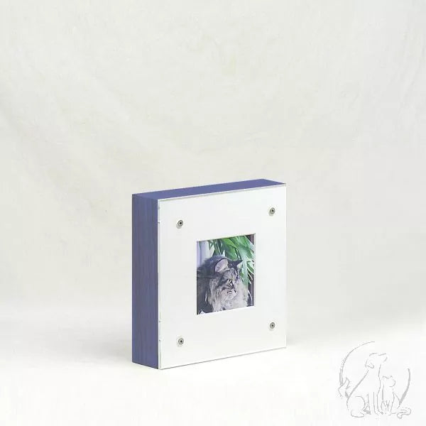 Bilderrahmenurne quadratisch 8 kg blau