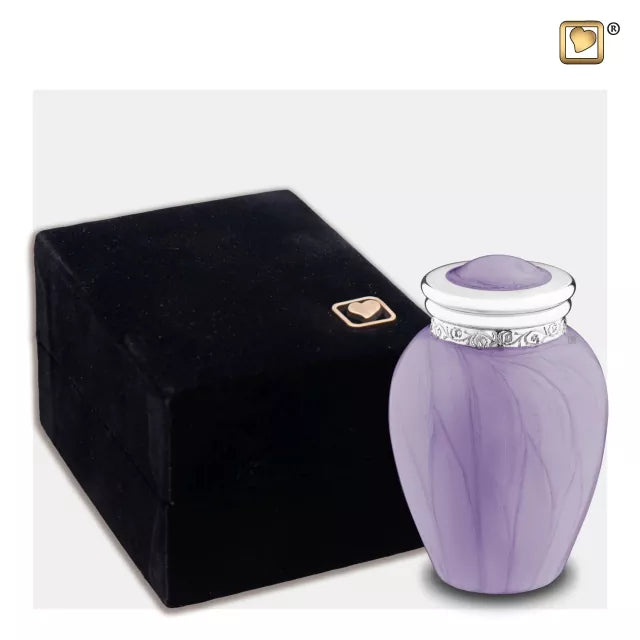 Urne Blessing 0,08 Liter lila mit Schatulle