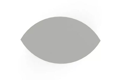 Tierurne Ellipse Edelstahl Ansicht von oben