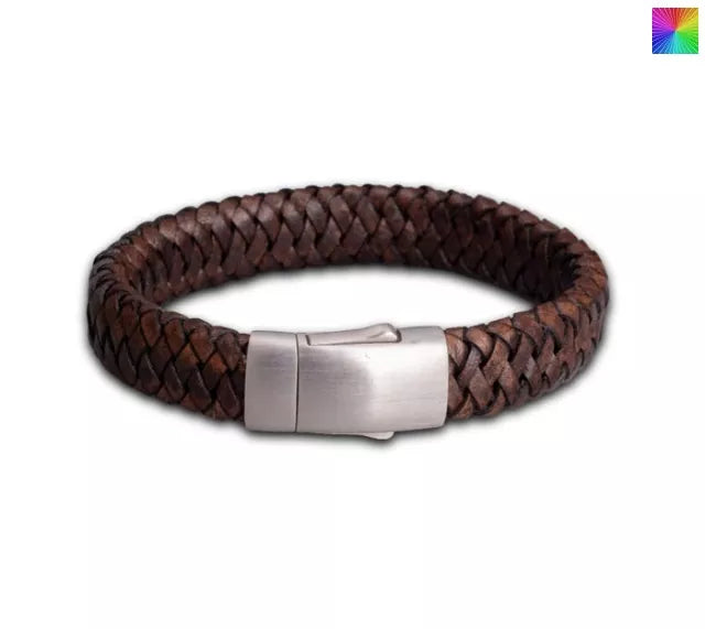 Embrace-Armband breit, Farbe dunkelbraun