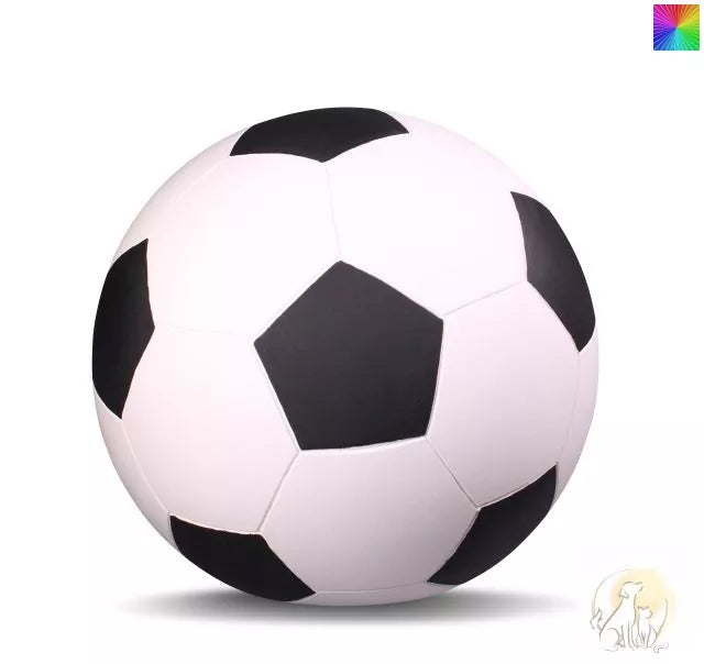 Tierurne Fußball weiß-schwarz