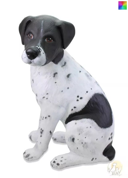 Hund sitzend nach Fotovorlage