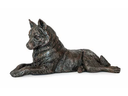Kunstharzurne Husky Seitenansicht 2