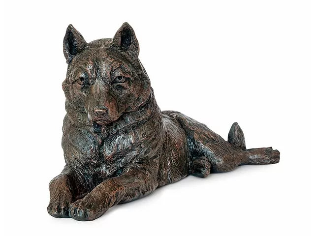 Kunstharzurne Husky Ansicht von vorne