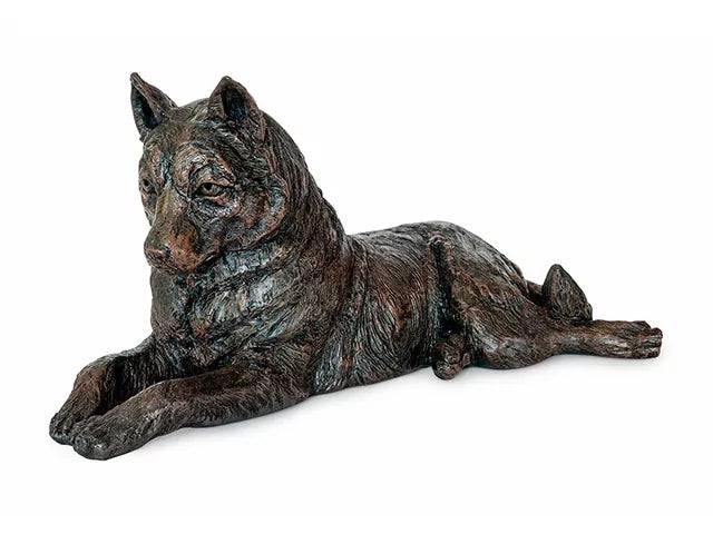 Kunstharzurne Husky Seitenansicht