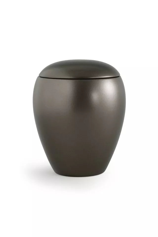 Tierurne Keramik Crystal perlmutt chocolat