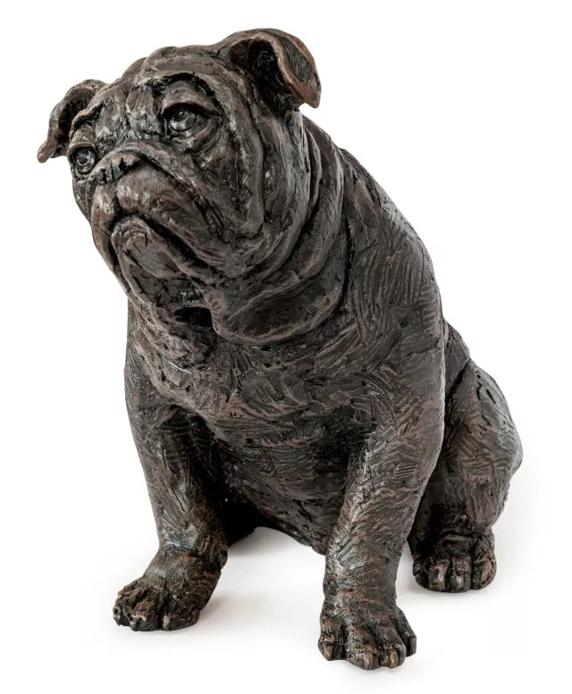 Kunstharzurne Bulldogge Ansicht links