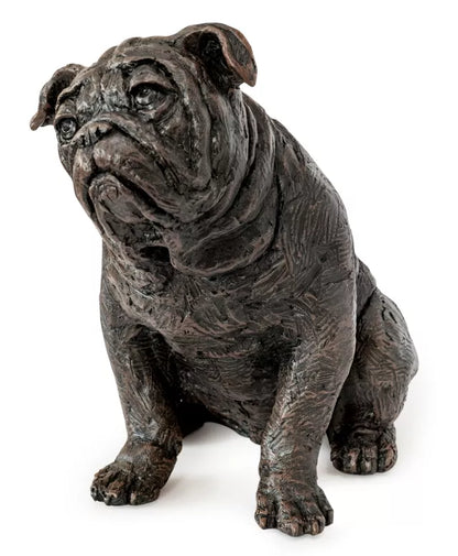 Kunstharzurne Bulldogge Ansicht links