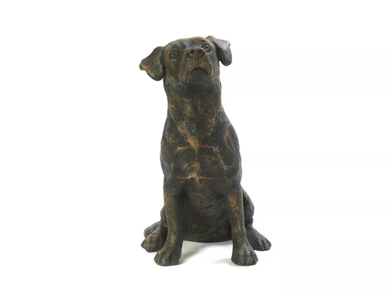 Kunstharzurne Jack Russel 2. Ansicht von vorne