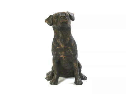 Kunstharzurne Jack Russel 2. Ansicht von vorne
