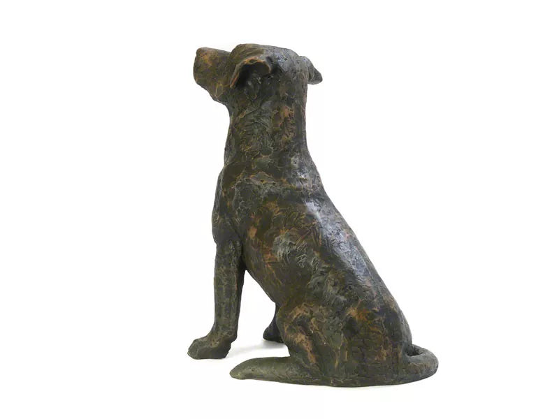 Kunstharzurne Jack Russel Ansicht von hinten