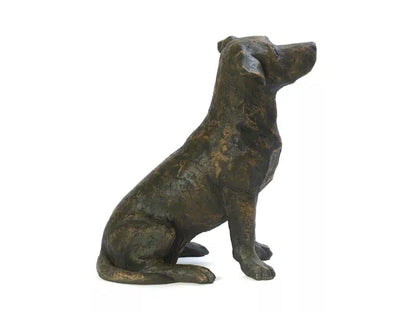 Kunstharzurne Jack Russel Seitenansicht