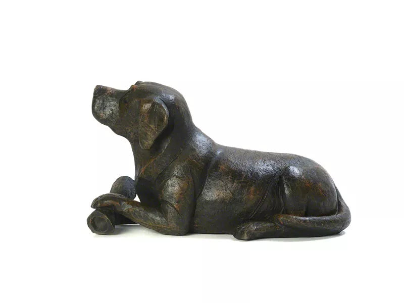 Kunstharzurne Labrador linke Seitenansicht
