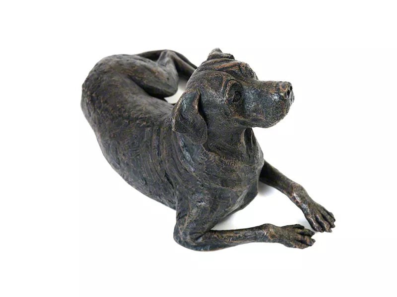 Kunstharzurne Rhodesian Ridgeback Ansicht hinten