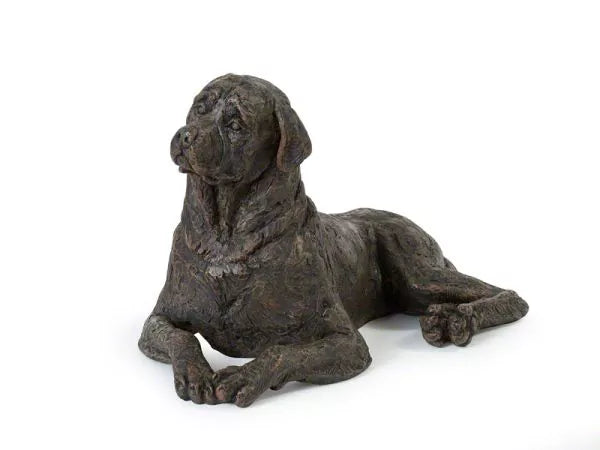 Kunstharzurne Rottweiler, Frontansicht