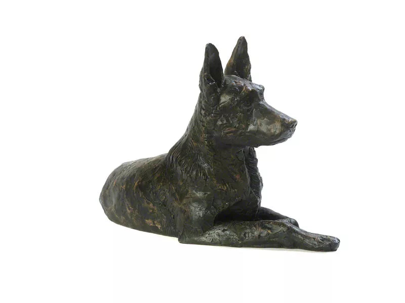 Tierurne Schäferhund Seitenansicht