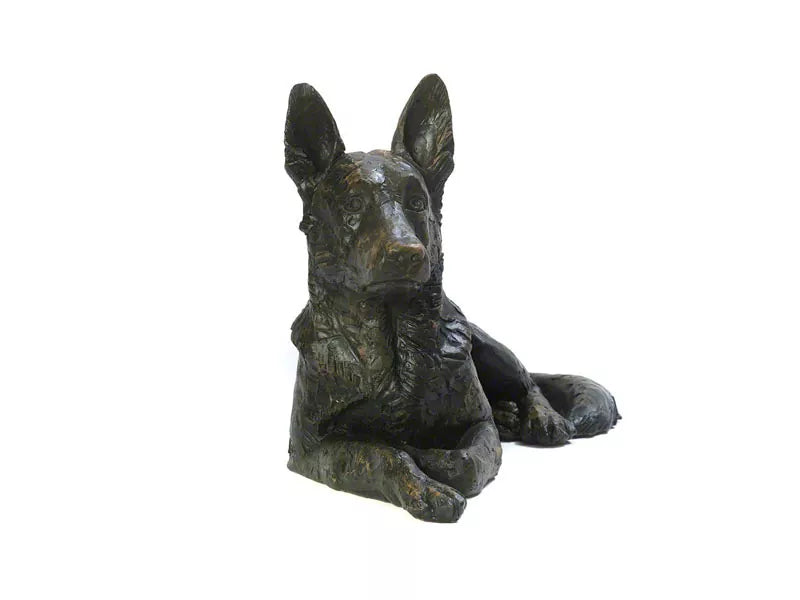 Tierurne Schäferhund Frontansicht