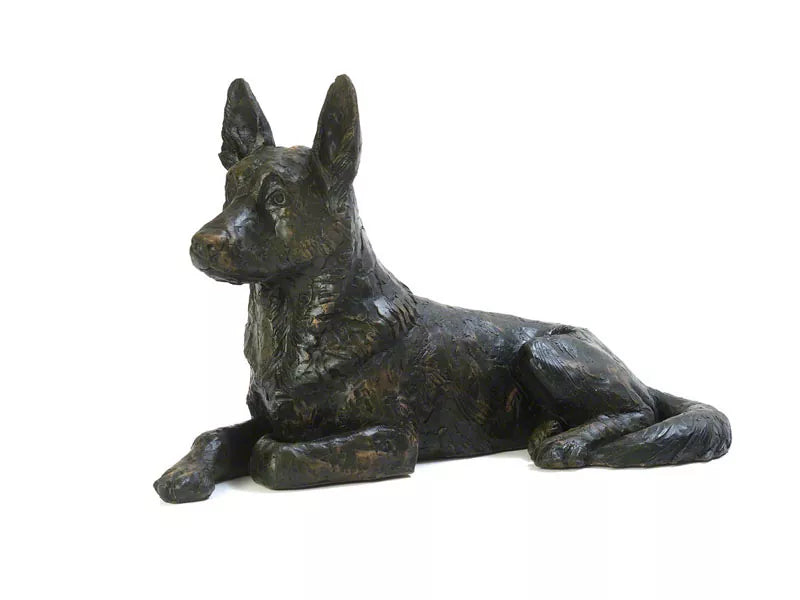 Kunstharzurne Schäferhund Seite
