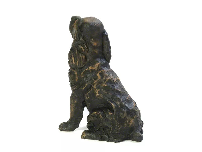 Kunstharzurne Spaniel Ansicht von hinten