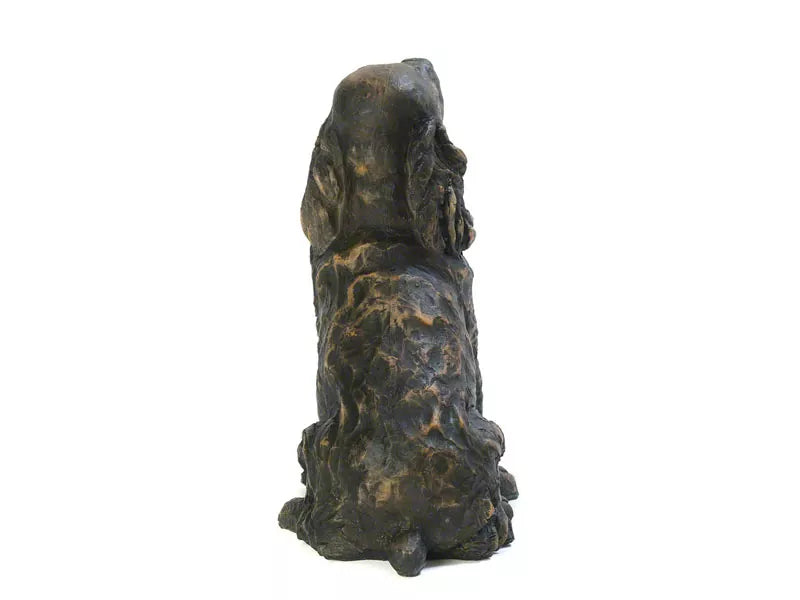 Kunstharzurne Spaniel Ansicht 2 von hinten