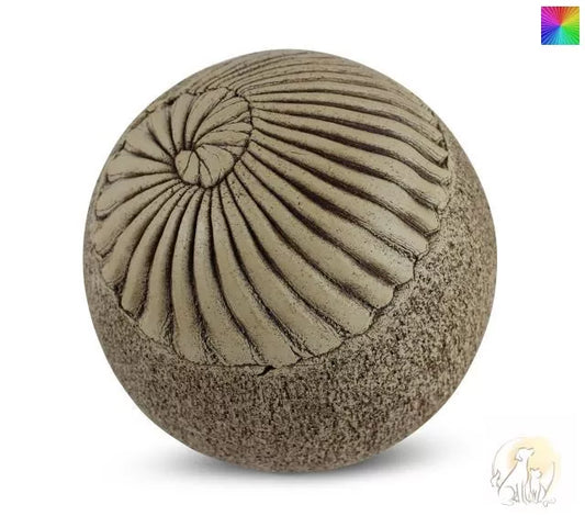 Tierurne Kugel Spirale cremefarben