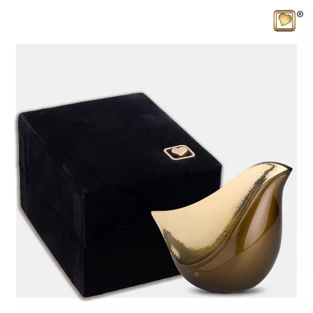Love Bird 0,05 Liter bronze/goldfarben mit Schatulle