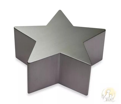 Tierurne Stern Edelstahl 0,2 Liter, Ansicht von vorne