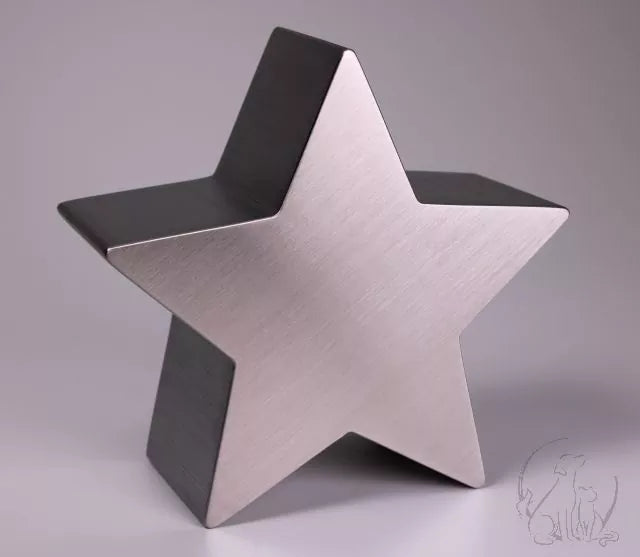 Tierurne Stern Edelstahl 0,2 Liter, Ansicht von vorne
