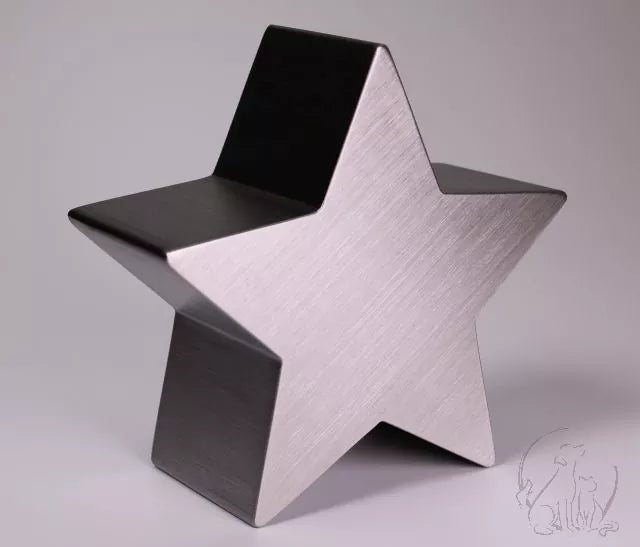Tierurne Stern Edelstahl 0,2 Liter, Ansicht von vorne