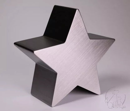 Tierurne Stern Edelstahl 0,2 Liter, Ansicht von vorne