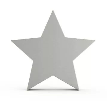 Tierurne Stern Edelstahl Ansicht von vorne