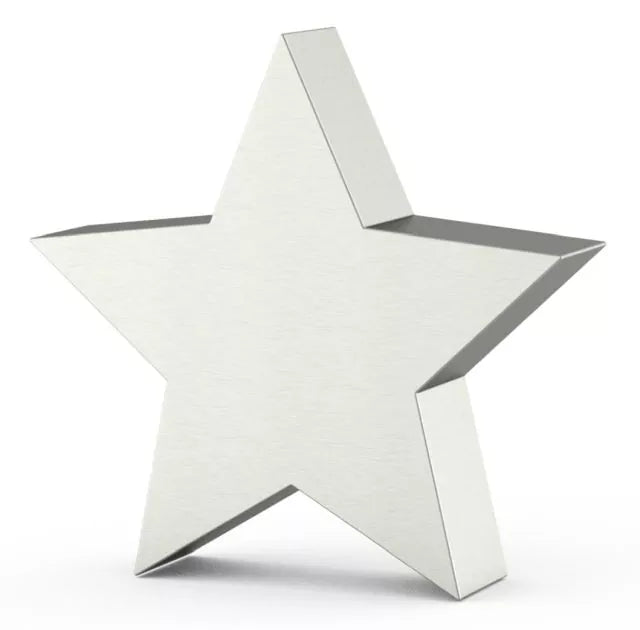 Tierurne Stern Edelstahl Ansicht von vorne