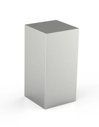 Tierurne Block Edelstahl Seitenansicht