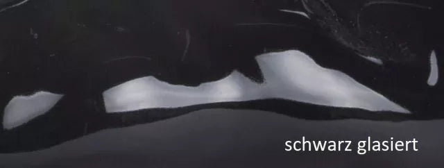 Tierurne Kaninchen schwarz glasiert