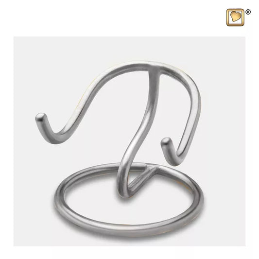 Halter Tierurne silberfarben