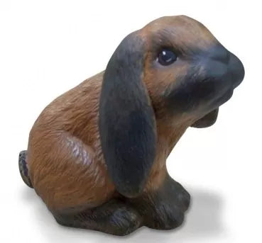 Kaninchen sitzend braun