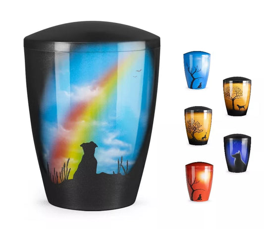Tierurne Airbrush Hund Motivübersicht