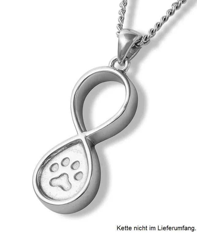 Ascheanhänger Unendlichkeit, 925er Serling-Silber