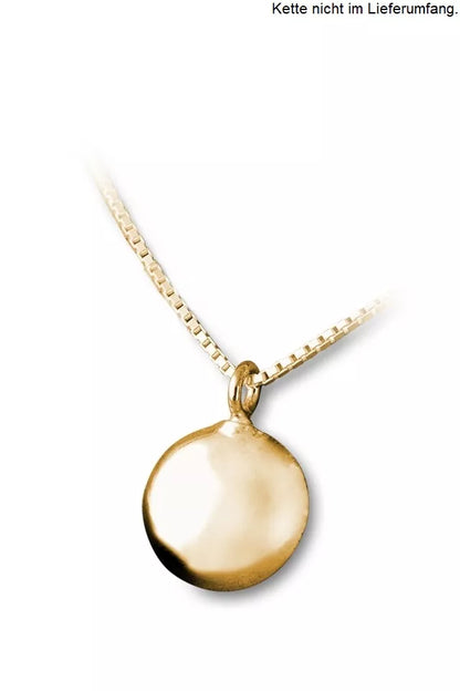 Ascheschmuck klein Kreis gold