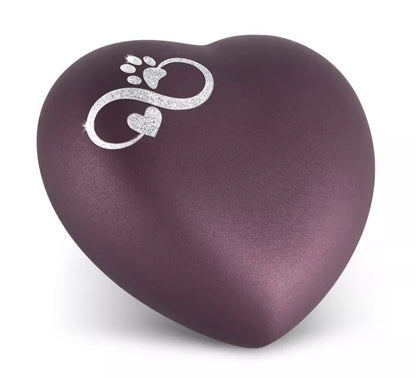 Edition Herz Farbe berry, Motiv Sparkling Star Unendlichkeitssymbol silberfarben