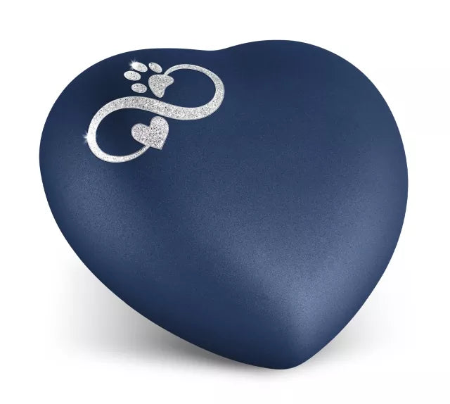 Edition Herz Farbe navy, Motiv Sparkling Star Unendlichkeitssymbol silberfarben