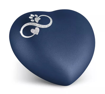 Edition Herz Farbe navy, Motiv Sparkling Star Unendlichkeitssymbol silberfarben