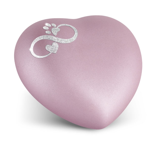 Edition Herz Farbe rosé, Sparkling Star Unendlichkeitssymbol silberfarben