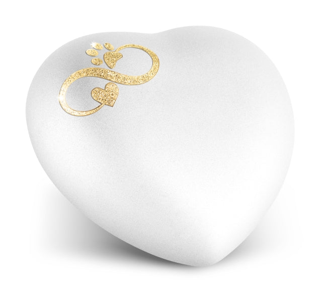 Edition Herz Farbe weiß, Sparkling Star Unendlichkeitssymbol goldfarben